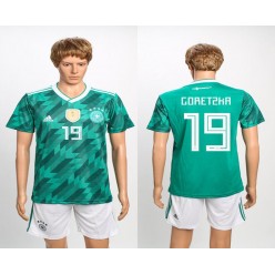 Germany 19 GORETZKA Away 2018 FIFA World Cup Soccer Jersey