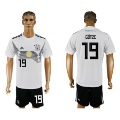 Germany 19 GOTZE Home 2018 FIFA World Cup Soccer Jersey
