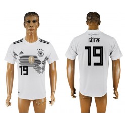 Germany 19 GOTZE Home 2018 FIFA World Cup Soccer Thailand Soccer Jersey