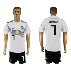 Germany 7 DRAXLER Home 2018 FIFA World Cup Soccer Jersey