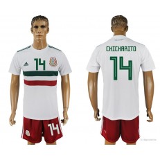 Mexico 14 CHICHARITO Away 2018 FIFA World Cup Soccer Jersey