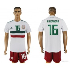 Mexico 16 HERRERA Away 2018 FIFA World Cup Soccer Jersey