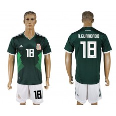 Mexico 18 GUARDRDO Home 2018 FIFA World Cup Soccer Jersey