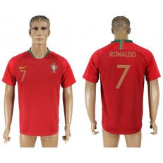 Portugal 7 RONALDO Home 2018 FIFA World Cup THAILAND Soccer Jersey
