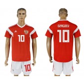 Russia 10 OSAGOEV Home 2018 FIFA World Cup Soccer Jersey
