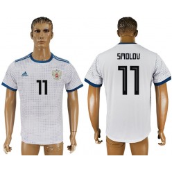 Russia 11 SMOLOV Away 2018 FIFA World Cup Soccer Thailand Soccer Jersey