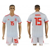 Spain 15 RAMOS Away 2018 FIFA World Cup Soccer Jersey