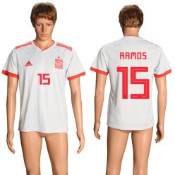 Spain 15 RAMOS Away 2018 FIFA World Cup Soccer Thailand Soccer Jersey