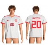 Spain 20 ASENSIO Away 2018 FIFA World Cup Soccer Thailand Soccer Jersey