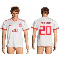 Spain 20 ASENSIO Away 2018 FIFA World Cup Soccer Thailand Soccer Jersey