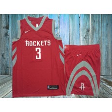 Houston Rockets 3 Chris Paul Red Nike Swingman Jersey With Shorts
