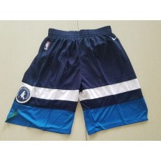 Minnesota Timberwolves Navy Nike Authentic Shorts