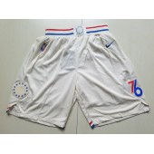 Philadelphia 76ers Cream City Edition Nike Swingman Shorts