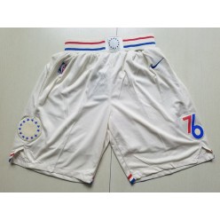 Philadelphia 76ers Cream City Edition Nike Swingman Shorts