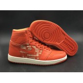 AIR JORDAN 1 NIKE SWOOSH ORANGE 555088-800