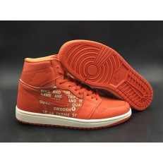 AIR JORDAN 1 NIKE SWOOSH ORANGE 555088-800