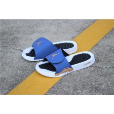 AIR JORDAN HYDRO 5 WHITE DEEP BLUE GOLD 555501-408