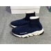 BALENCIAGA SPEED STRETCH-KNIT MID SNEAKERS DEEP BLUE