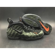 NIKE AIR FOAMPOSITE PRO SEQUOIA BLACK TEAM ORANGE 624041-304