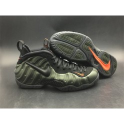 NIKE AIR FOAMPOSITE PRO SEQUOIA BLACK TEAM ORANGE 624041-304