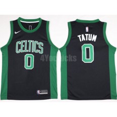 Boston Celtics #0 Jayson Tatum 2017-18 New Season Black Nike Men Jersey