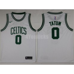 Boston Celtics #0 Jayson Tatum 2017-18 New Season White Nike Men Jersey