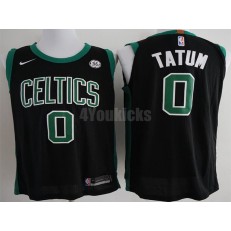 Boston Celtics #0 Jayson Tatum Black Nike Authentic Men Jersey