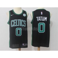 Boston Celtics #0 Jayson Tatum Black Nike Swingman Men Jersey