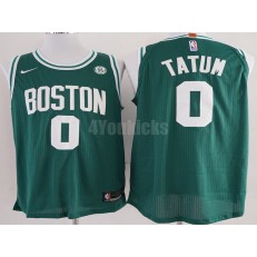 Boston Celtics #0 Jayson Tatum Green Nike Authentic Men Jersey