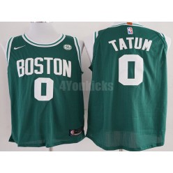 Boston Celtics #0 Jayson Tatum Green Nike Authentic Men Jersey
