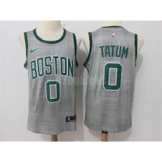 Boston Celtics #0 Jayson Tatum Grey Nike City Edition Swingman Men Jersey