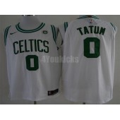 Boston Celtics #0 Jayson Tatum White Nike Authentic Men Jersey