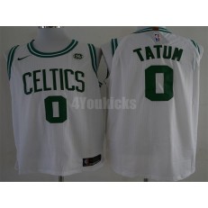 Boston Celtics #0 Jayson Tatum White Nike Authentic Men Jersey
