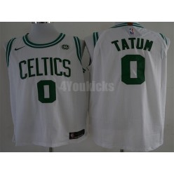 Boston Celtics #0 Jayson Tatum White Nike Authentic Men Jersey