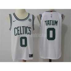 Boston Celtics #0 Jayson Tatum White Nike Swingman Men Jersey