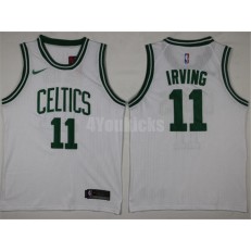 Boston Celtics #11 Kyrie Irving 2017-18 New Season White Nike Men Jersey