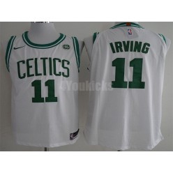Boston Celtics #11 Kyrie Irving White Nike Authentic Men Jersey