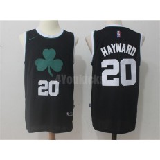Boston Celtics #20 Gordon Hayward Black Clover Logo Nike Swingman Men Jersey