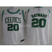 Boston Celtics #20 Gordon Hayward White Nike Authentic Men Jersey