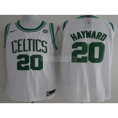 Boston Celtics #20 Gordon Hayward White Nike Authentic Men Jersey