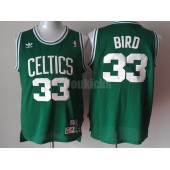Boston Celtics #33 Larry Bird Green Hardwood Classics Swingman Men Jersey