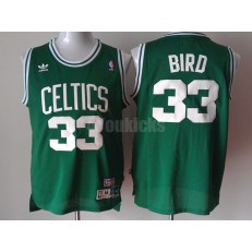 Boston Celtics #33 Larry Bird Green Hardwood Classics Swingman Men Jersey