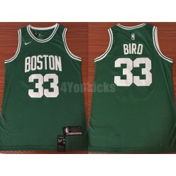 Boston Celtics #33 Larry Bird Green Nike Swingman Men Jersey
