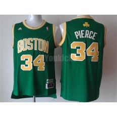 Boston Celtics #34 Paul Pierce Green St. Patrick's Day Swingman Men Jersey
