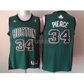 Boston Celtics #34 Paul Pierce Green with Black Number New Revolution 30 Men Jersey