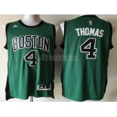 Boston Celtics #4 Isaiah Thomas Green With Black Number Adidas Swingman Men Jersey