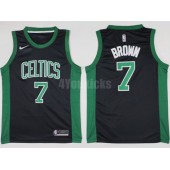 Boston Celtics #7 Jaylen Brown 2017-18 New Season Black Nike Men Jersey