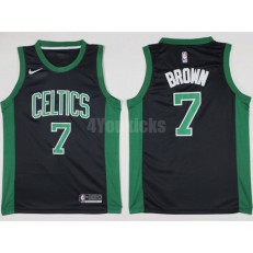 Boston Celtics #7 Jaylen Brown 2017-18 New Season Black Nike Men Jersey