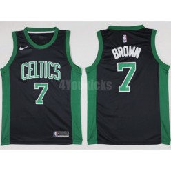 Boston Celtics #7 Jaylen Brown 2017-18 New Season Black Nike Men Jersey