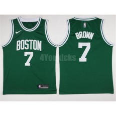 Boston Celtics #7 Jaylen Brown 2017-18 New Season Green Nike Men Jersey